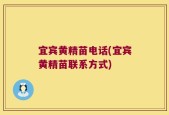 宜宾黄精苗电话(宜宾黄精苗联系方式)