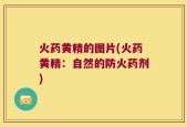 火药黄精的图片(火药黄精：自然的防火药剂)