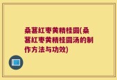 桑葚红枣黄精桂圆(桑葚红枣黄精桂圆汤的制作方法与功效)