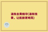 温和去黄精华(温和祛黄，让肌肤更明亮)