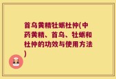 首乌黄精牡蛎杜仲(中药黄精、首乌、牡蛎和杜仲的功效与使用方法)