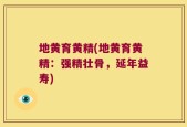 地黄育黄精(地黄育黄精：强精壮骨，延年益寿)
