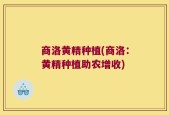 商洛黄精种植(商洛：黄精种植助农增收)