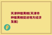 天津种植黄精(天津市种植黄精促进地方经济发展)