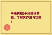手绘黄精(手绘描绘黄精，了解其作用与功效)
