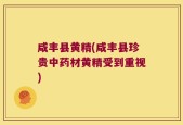 咸丰县黄精(咸丰县珍贵中药材黄精受到重视)