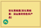 安化黄精果(安化黄精果：深山里的特色农产品)
