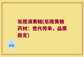 乐陵滇黄精(乐陵黄精药材：世代传承，品质稳定)