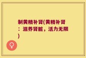 制黄精补肾(黄精补肾：滋养肾脏，活力无限)