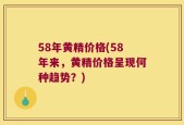 58年黄精价格(58年来，黄精价格呈现何种趋势？)