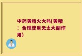 中药黄精火大吗(黄精：合理使用无太大副作用)