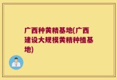 广西种黄精基地(广西建设大规模黄精种植基地)