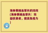 海参黄精虫草片的功效(海参黄精虫草片：效益抗衰老，提高免疫力)