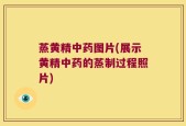 蒸黄精中药图片(展示黄精中药的蒸制过程照片)