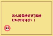 怎么辩黄精好坏(黄精好坏如何评价？)
