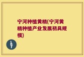 宁河种植黄精(宁河黄精种植产业发展初具规模)
