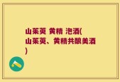 山茱萸 黄精 泡酒(山茱萸、黄精共酿美酒)