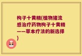 枸子十黄精(植物猪流感治疗药物枸子十黄精——草本疗法的新选择)