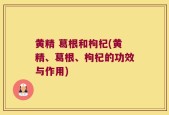 黄精 葛根和枸杞(黄精、葛根、枸杞的功效与作用)