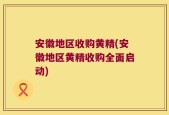 安徽地区收购黄精(安徽地区黄精收购全面启动)