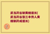 武当药谷制黄精道长(武当药谷张三丰传人黄精制药成道长)