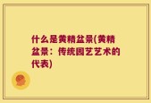 什么是黄精盆景(黄精盆景：传统园艺艺术的代表)
