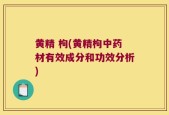 黄精 枸(黄精枸中药材有效成分和功效分析)