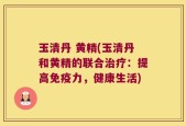 玉清丹 黄精(玉清丹和黄精的联合治疗：提高免疫力，健康生活)
