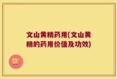 文山黄精药用(文山黄精的药用价值及功效)