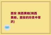 西安 陕西黄精(陕西黄精，西安的珍贵中草药)