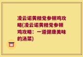 凌云诺黄精党参顿鸡攻略(凌云诺黄精党参顿鸡攻略：一道健康美味的汤菜)