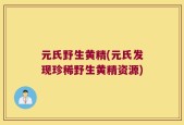 元氏野生黄精(元氏发现珍稀野生黄精资源)