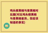 鸡头根黄精与姜黄精对比图(对比鸡头根黄精与姜黄精差异，你应该知道的事实)