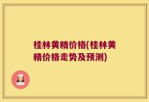 桂林黄精价格(桂林黄精价格走势及预测)