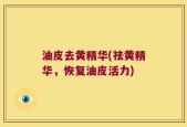 油皮去黄精华(祛黄精华，恢复油皮活力)