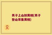 男子上山刨黄精(男子登山采集黄精)