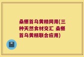 桑椹首乌黄精同用(三种天然食材交汇 桑椹首乌黄精联合应用)