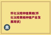怀化沅陵种植黄精(怀化沅陵黄精种植产业发展现状)