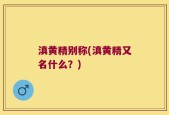 滇黄精别称(滇黄精又名什么？)