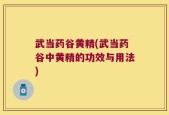 武当药谷黄精(武当药谷中黄精的功效与用法)