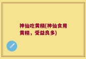 神仙吃黄精(神仙食用黄精，受益良多)