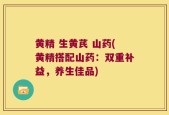 黄精 生黄芪 山药(黄精搭配山药：双重补益，养生佳品)