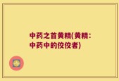 中药之首黄精(黄精：中药中的佼佼者)