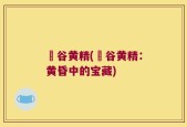 旸谷黄精(旸谷黄精：黄昏中的宝藏)