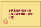 小伙发现黄精(青年男子寻获珍贵黄精，震惊社区)