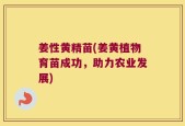 姜性黄精苗(姜黄植物育苗成功，助力农业发展)