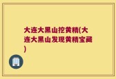 大连大黑山挖黄精(大连大黑山发现黄精宝藏)