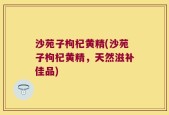 沙苑子枸杞黄精(沙苑子枸杞黄精，天然滋补佳品)