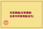 石耳黄精(石耳黄精：古老中药显现新活力)