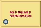 桑葚子 黄精(桑葚子与黄精的效用及功效